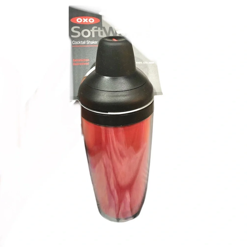 OXO red‎ black cocktail shaker new